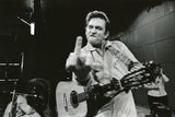 Johnny Cash at performing at San Quentin prison. 1969