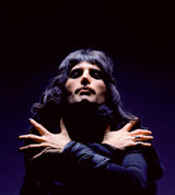 Freddie Mercury for the album cover shoot for "Queen 2"
London, UK. 1974