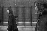 Neil Young and Graham Nash.
After the Gold Rush album cover. Taken in Greenwich Village, NYC. 1970. This is the Full frame before it was solarized for the cover by Neil Young.