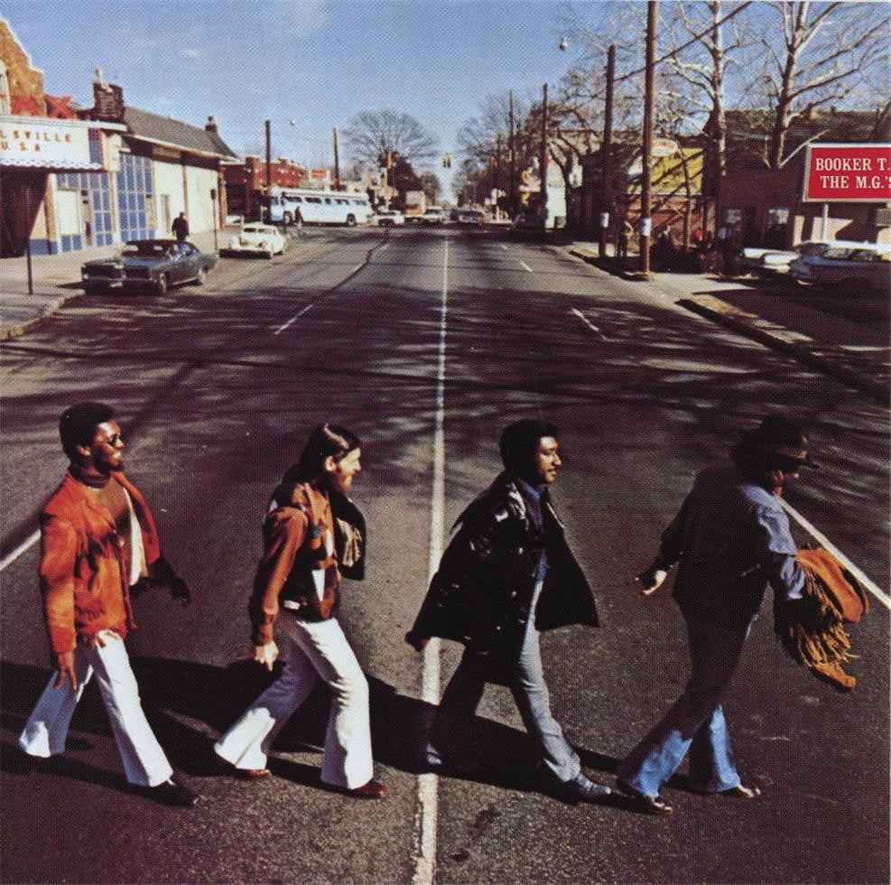 Album cover for McLemore Avenue, shot in Memphis, TN, 1970. 