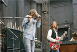 Chris Robinson and Rich Robinson of the Black Crowes performs on stage in 2005.