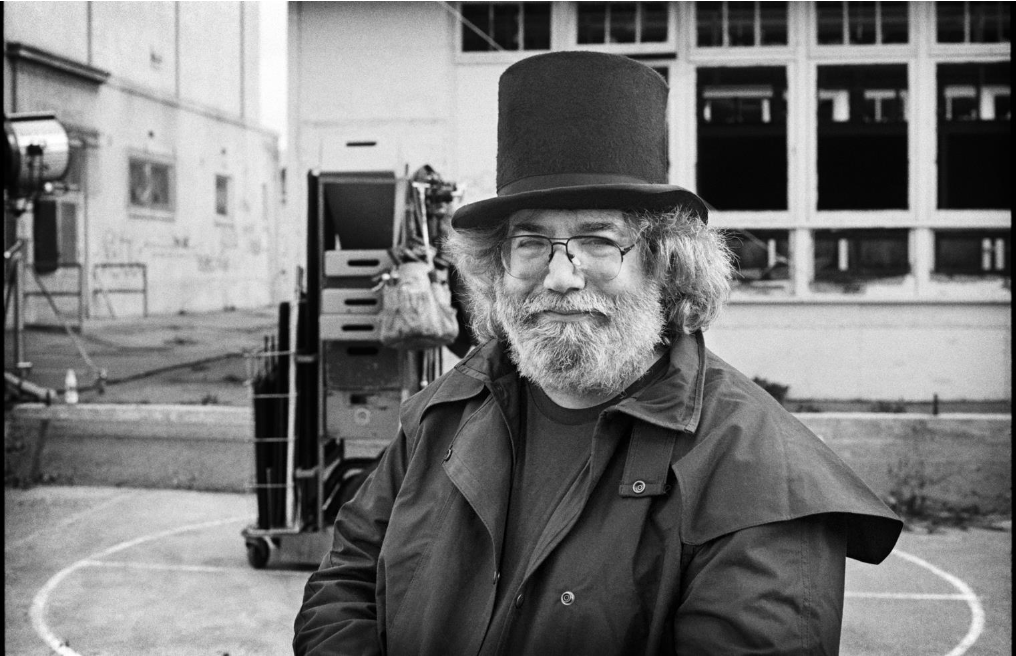 Jerry Garcia of the Grateful Dead perfroming at Oakland, CA. 1987
