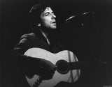 Leonard Cohen on stage at the Bottom Line in NYC, 1974