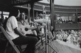 Bob Dylan and Joan Baez at Newport Folk Festival. 1963.