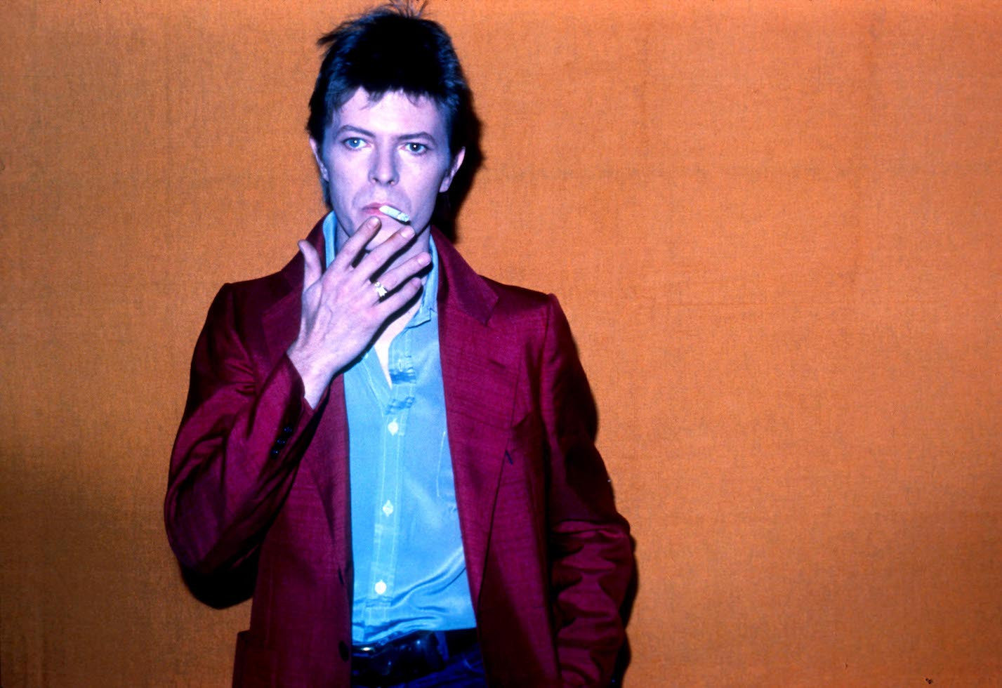David Bowie in Dutch TV Studio 1970s.