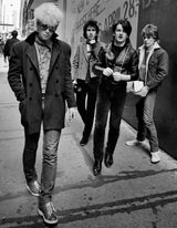 U2 - Larry Mullen, Bono, Adam Clayton and The Edge - downtown Chicago USA tour - 1981