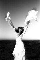 Stevie Nicks on roof in Venice, CA. 1981